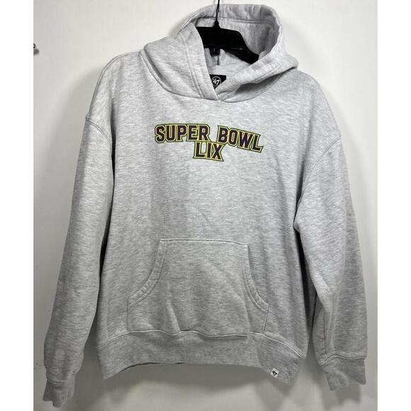 Stoney Clover Lane Tops - Stoney Clover Lane Gray Super Bowl LIX Hoodie